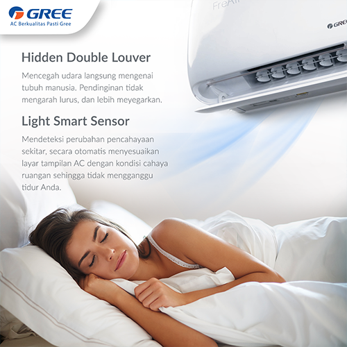 Gree AC Wall Mounted Split Inverter Freair Series 1 PK - GWC-09FREAIR